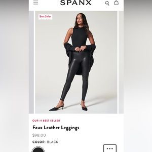 Spanx faux leather leggings
